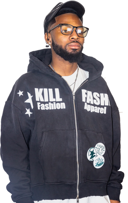 FASHION APPEARL DOUBLE ZIP UP